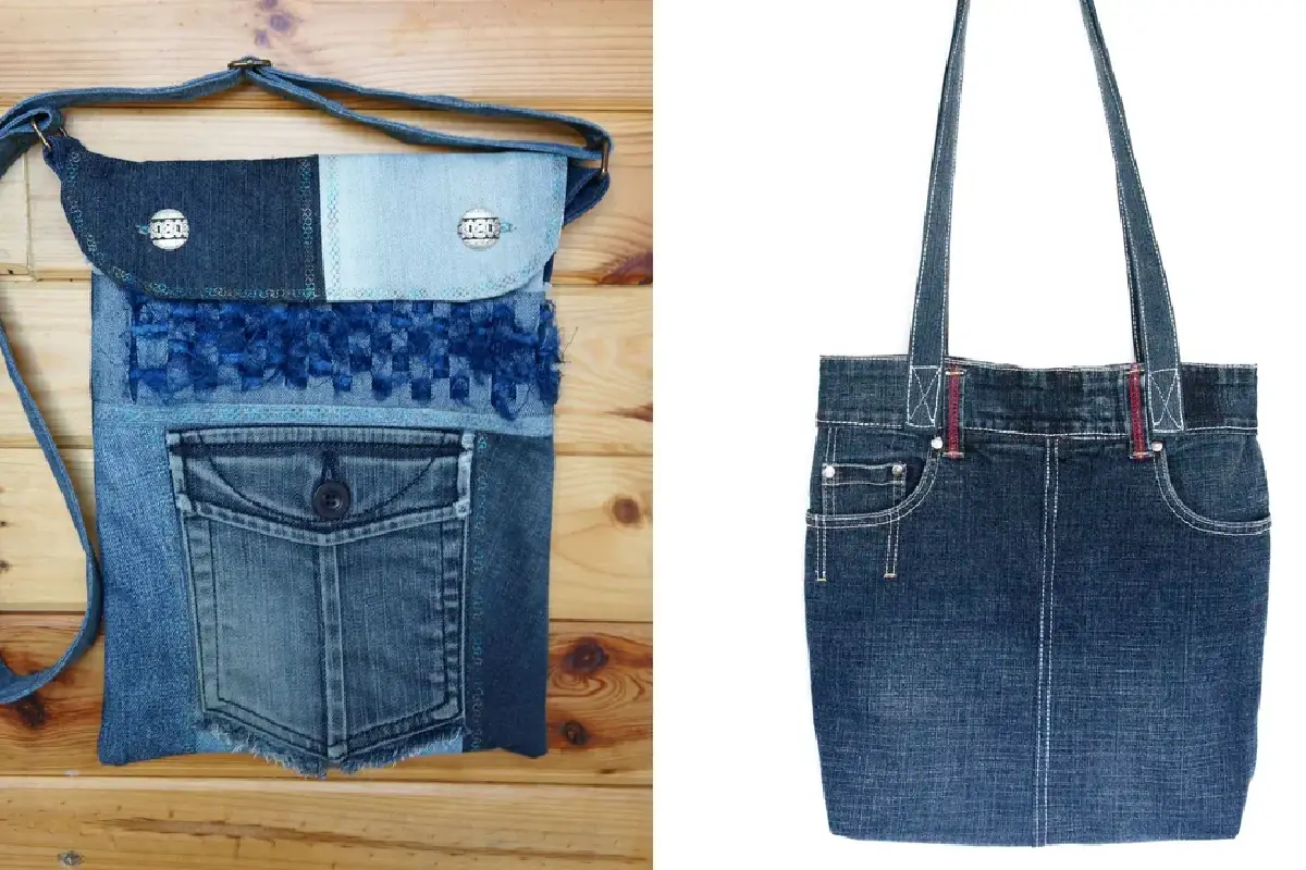 Cucito in casa: come trasformare vecchi jeans in una borsa moderna e trendy